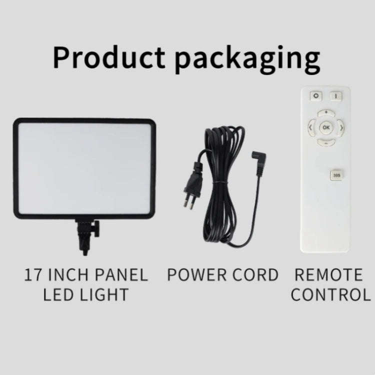 JMARY FM-17RS With Remote 17-inch Touch Control Dimmable LED Panel Light, US Plug, EU Plug