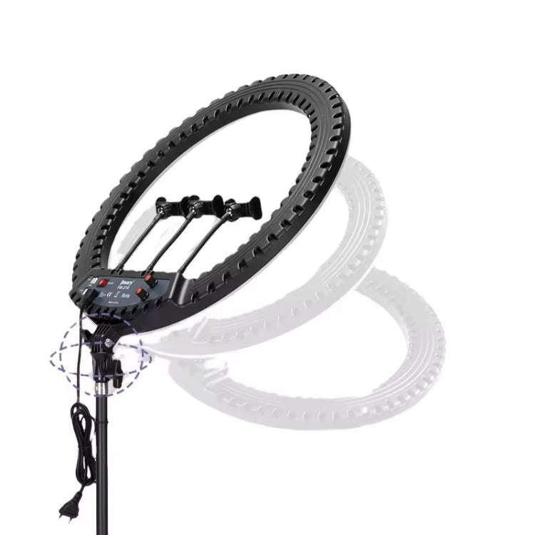 JMARY FM-21R With Remote Control Phone Clip 21-inch Dimmable LED Ring Light, US Plug, EU Plug