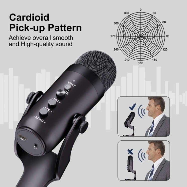 JMARY MC-PW8 USB Desktop Condenser Microphone, MC-PW8