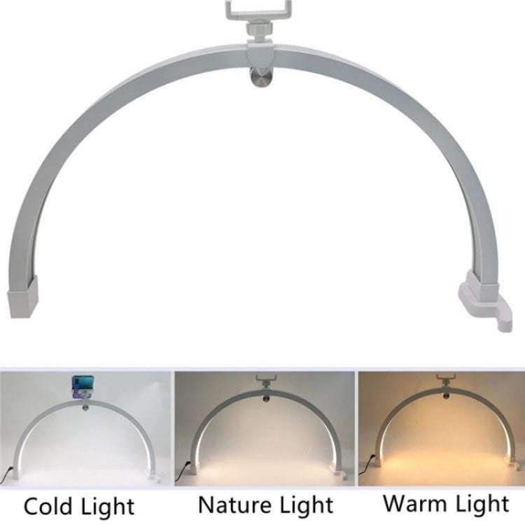 M12X Foldable LED Half Moon Lamp Touch Control Nail Art Lamp, Length: 56cm, US Plug, UK Plug, EU ...