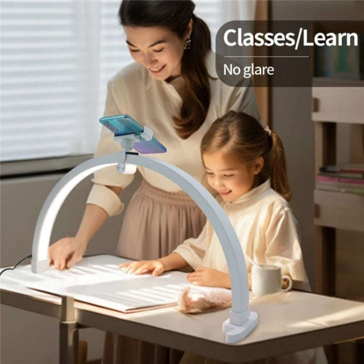 M12X Foldable LED Half Moon Lamp Touch Control Nail Art Lamp, Length: 56cm, US Plug, UK Plug, EU ...