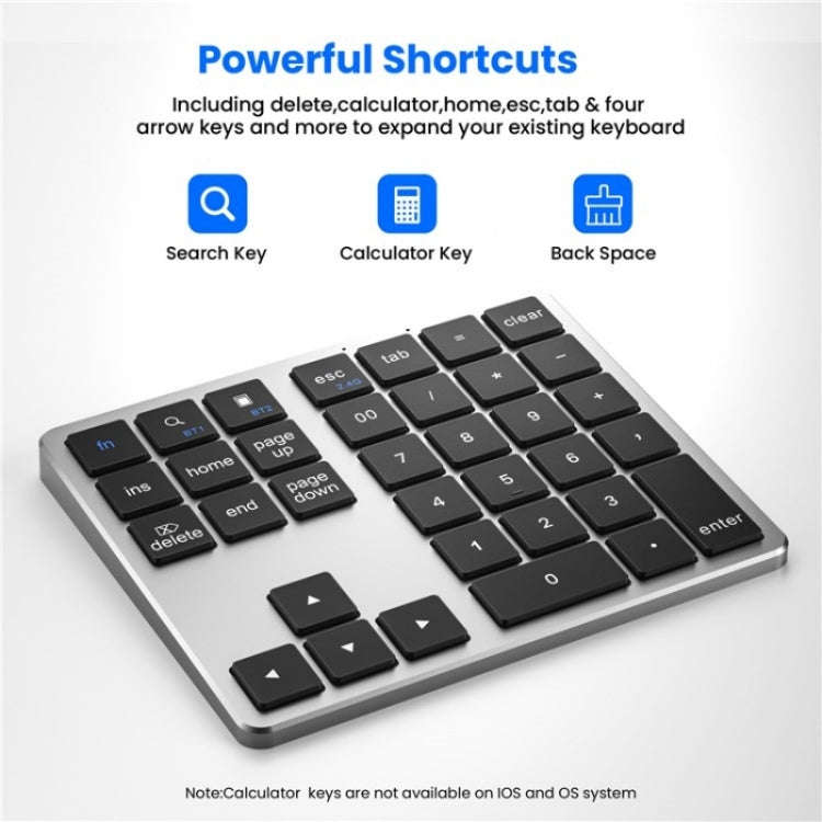 K-35 Computer Laptop Keyboard 35-Keys Tablet Accessories Bluetooth Keypad