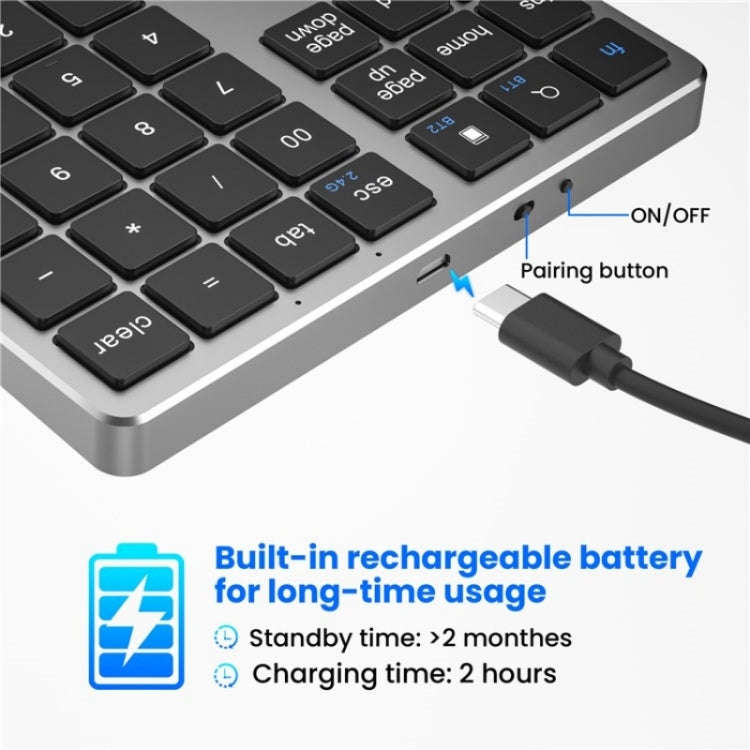 K-35 Computer Laptop Keyboard 35-Keys Tablet Accessories Bluetooth Keypad