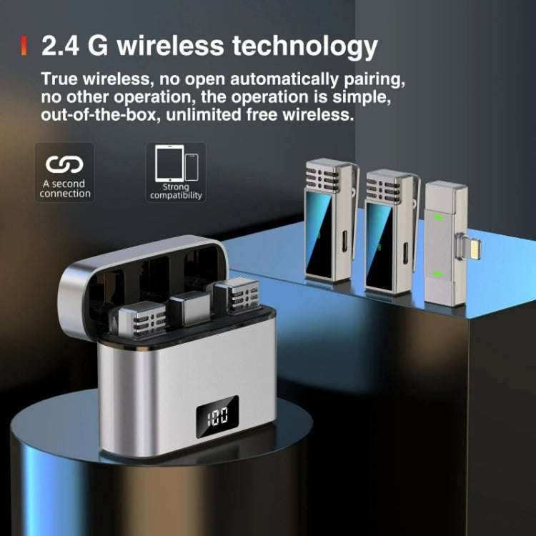 JMARY MW-15 For iPhone / iPad 2.4G Lavalier Wireless Microphone, MW-15 8 Pin Port