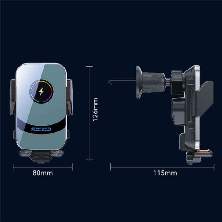 X16 Car Smart Sensor Phone Holder Magnetic Phone Mount Automatic Wireless Charger, X16 (Tarnish),...