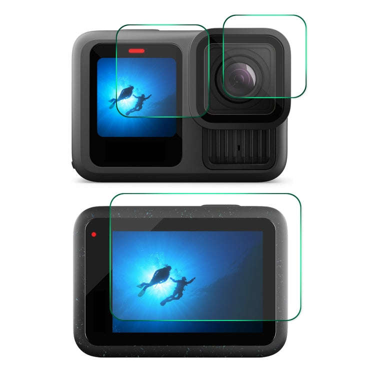 ENKAY 0.2mm 9H Tempered Glass Screen Protector Front  Back Camera Film, For GoPro LIT HERO, Fo...