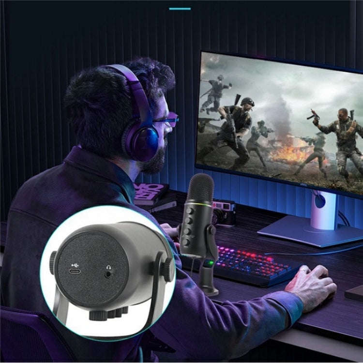 SM-20 For Video Conference USB Noise Reduction Condenser Desktop Microphone, SM-20