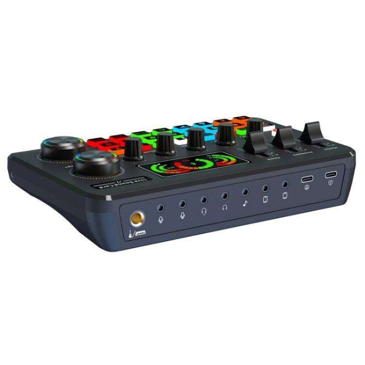 F996 Max Live Streaming / Gaming / Singing Audio Mixer USB Microphone Sound Card, F996 Max