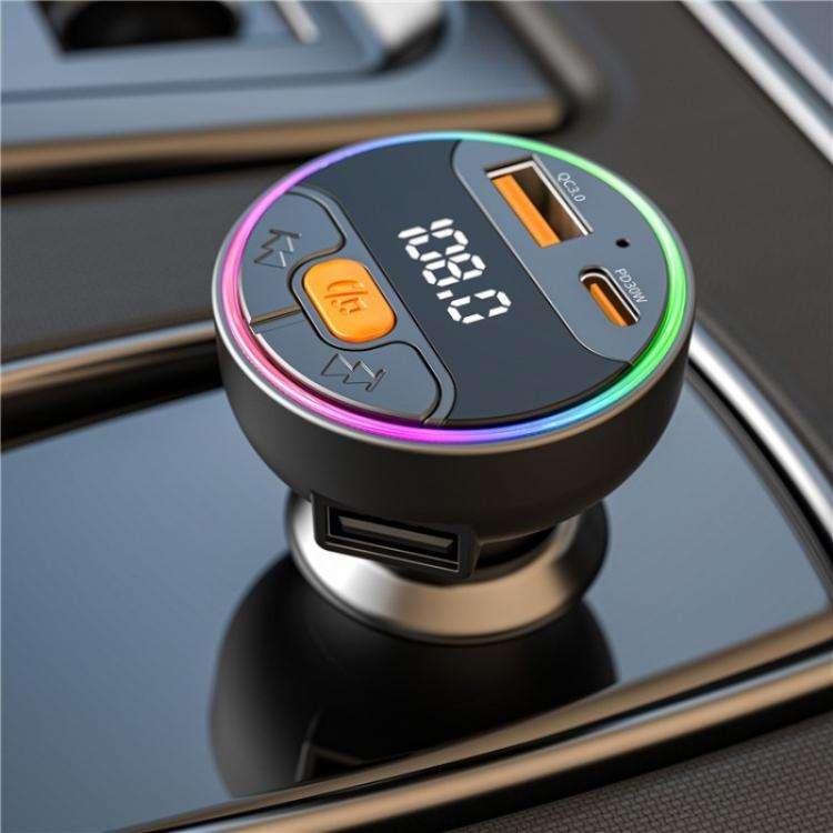 C9S QC3.0 PD 30W Charger FM Transmitter Multifunctional Bluetooth Car MP3 Player, C9S