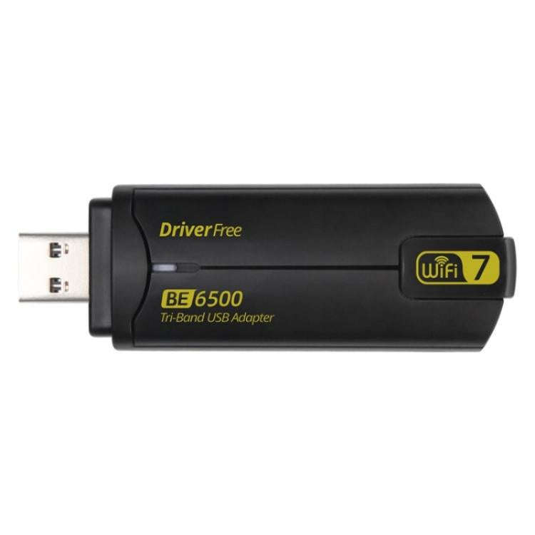 BE6500 Wireless Network Card Driver Free 6500M Tri Band WiFi 7 USB 3.0  Adapter for PC, BE6500