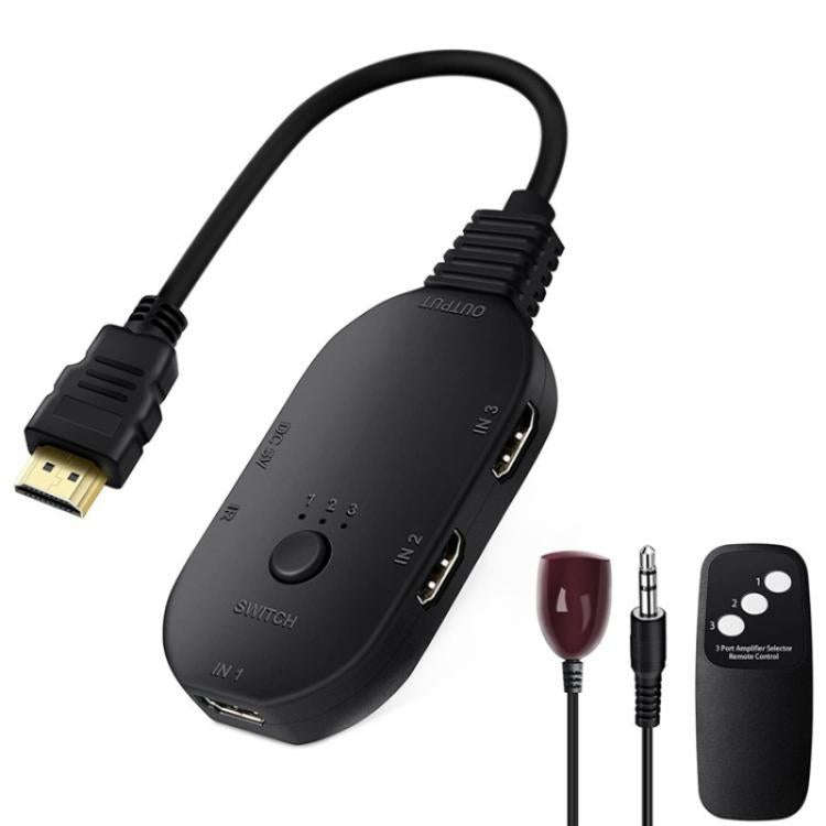 Q2-4 Wth Remote Control UHD 4K Resolution Switcher HDMI Switch 4K 3 In 1 Out Splitter