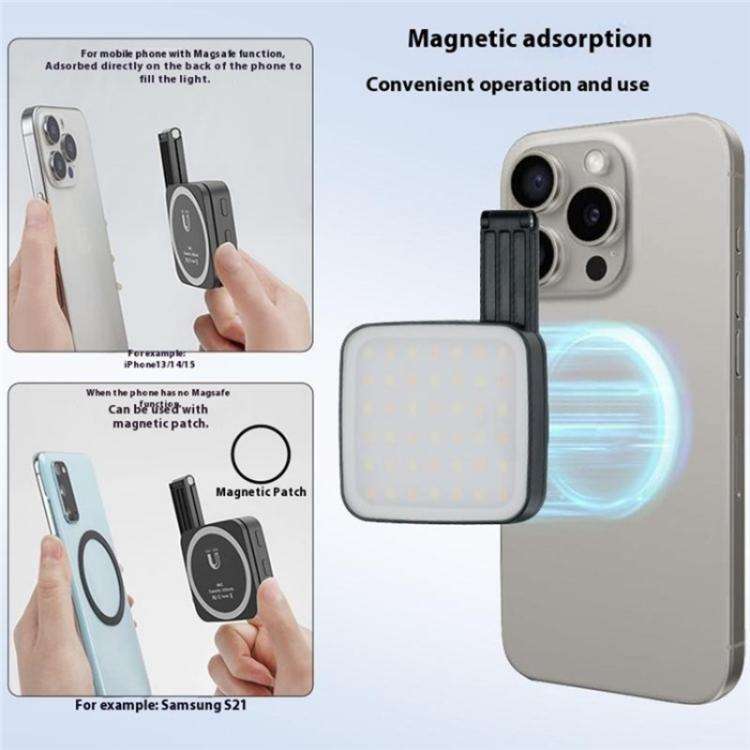 M42 Double-Sided Lighting Fill Light MagSafe Magnetic Phone Selfie Beauty Lamp, M42