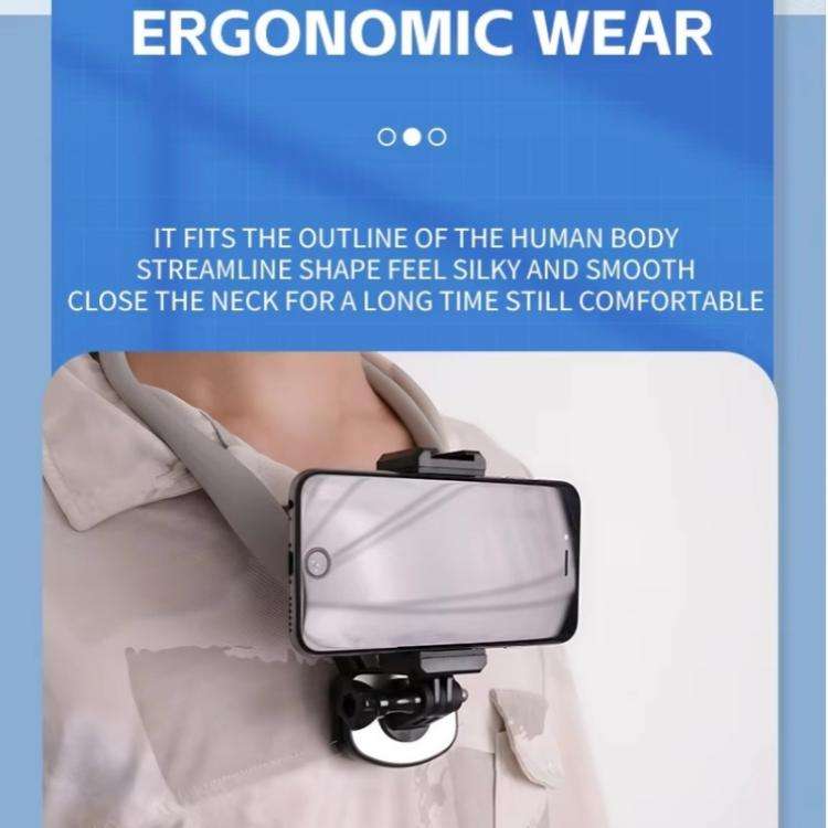 C071 Neck Strap Mount Silicone Metal Bracket For GoPro / Insta360 / DJI Action Cameras, Action Ca...