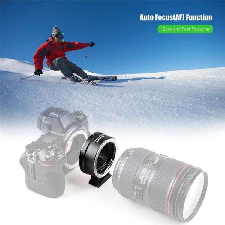 VILTROX  EF-Z For Canon EF to Nikon Z Mount Camera Lens Mount Adapter Ring, EF-Z