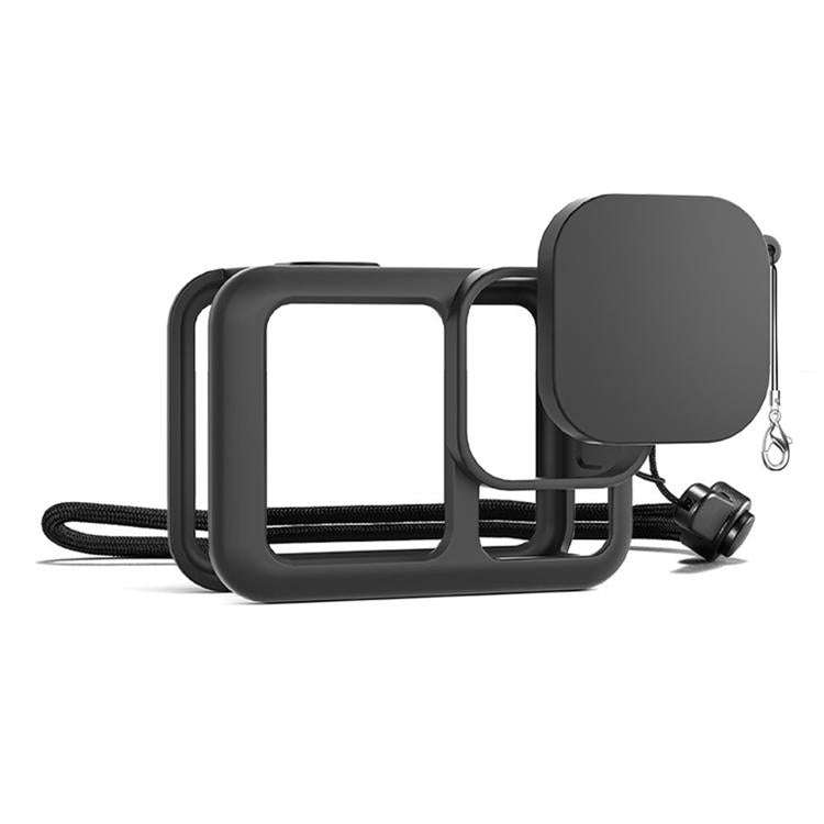 Silicone Protective Case with Wrist Strap & Lens Cover & Side Interface Cover, For GoPro HERO13 B...