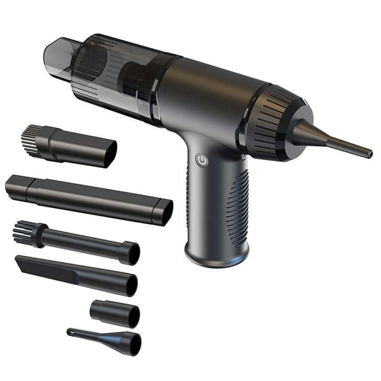 V16D 7 Nozzles 2 in 1 Car Vacuum Cleaner Powerful Suction Rechargeable Handheld Dust Blower, V16D
