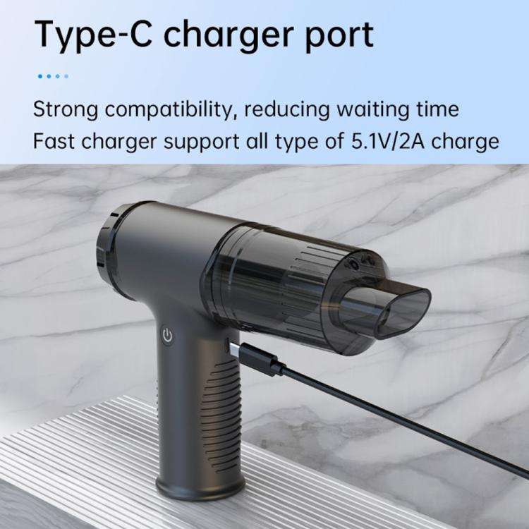 V16D 7 Nozzles 2 in 1 Car Vacuum Cleaner Powerful Suction Rechargeable Handheld Dust Blower, V16D