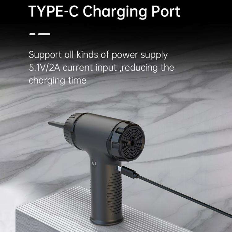 D16 For Car PC Keyboard 50W 42500RPM Portable Rechargeable Wireless Handheld Dust Blower, D16