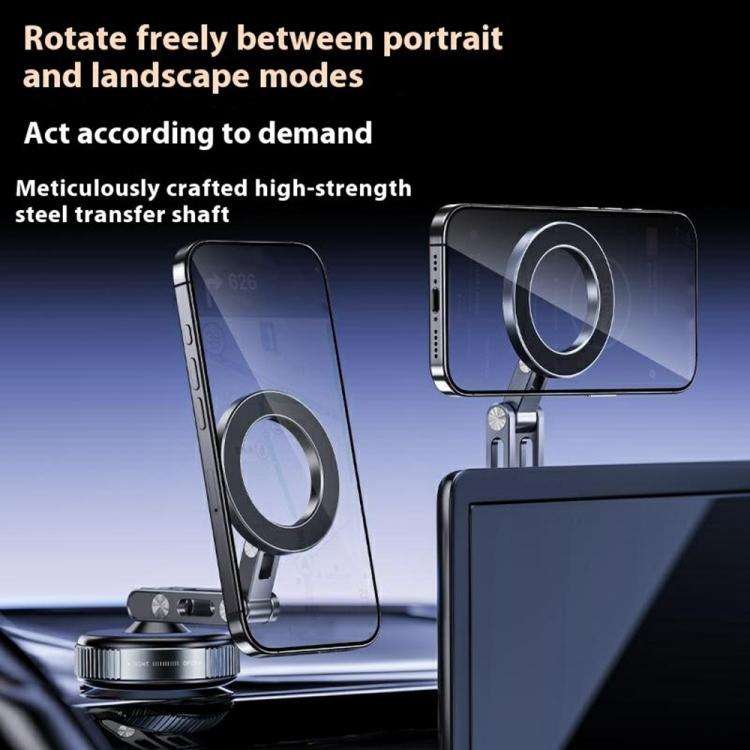 X53 Vacuum Suction Cup 360 Rotation Foldable Cellphone Bracket Magnetic Car Dashboard Phone Holde...