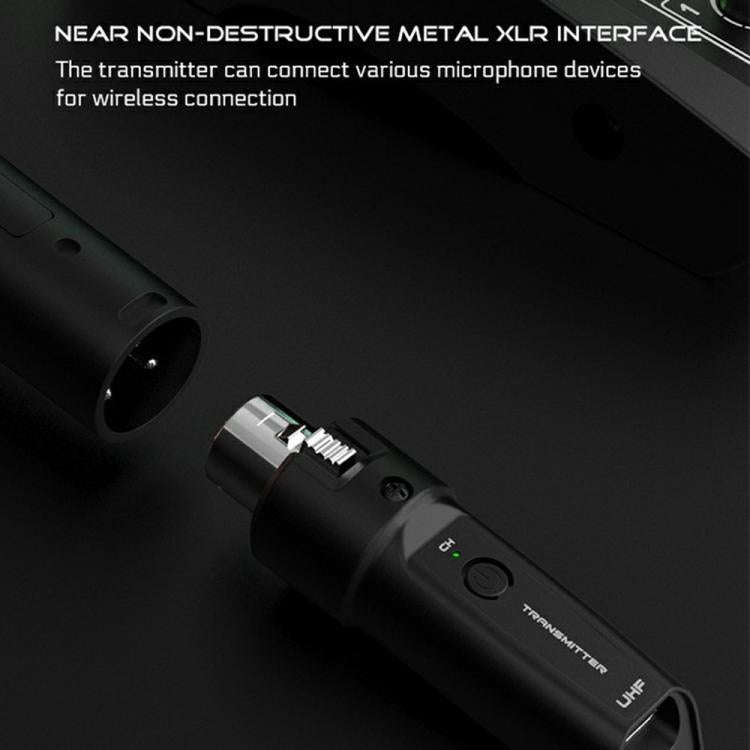 K1 For Handheld Dynamic Mic Wired to Wireless Microphone Converter, 2 Transmitter + 1 Receiver, 2...