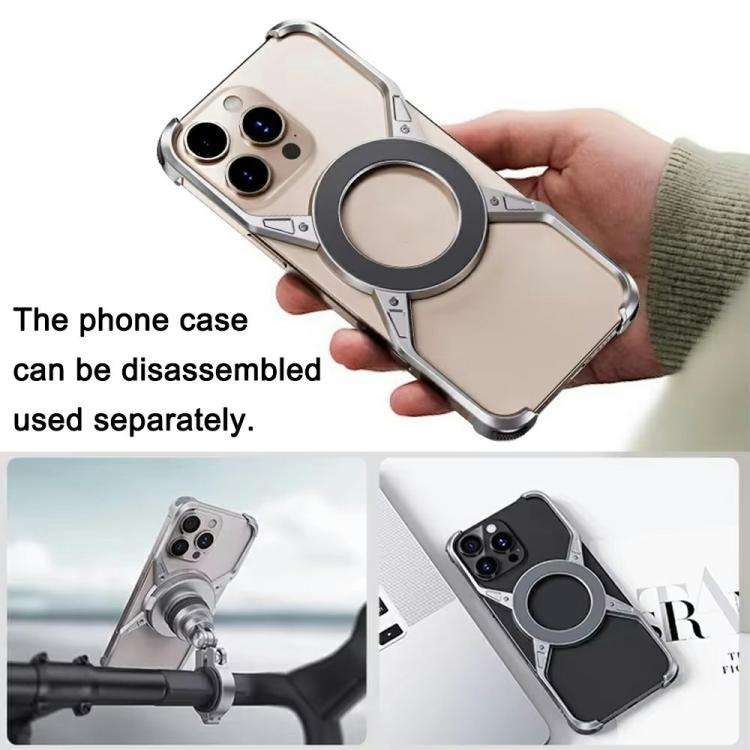 For iPhone 16 Series Z10 Anti Shake Cycling Bracket Motorcycle Mount Magnetic Phone Holder
