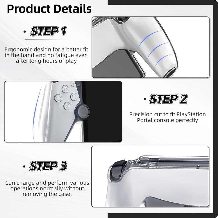 Streaming Handheld Console Crystal Clear PC Protective Case, For Sony PS5