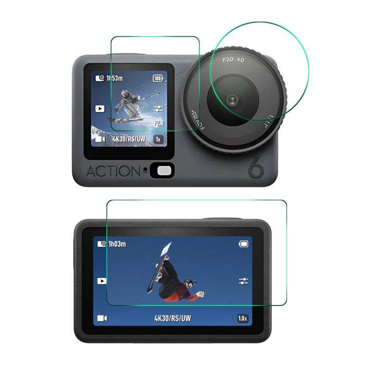 ENKAY Hat-Prince 0.2mm 9H Tempered Glass Screen Protector Film, For DJI Osmo Action 6, For DJI Os...