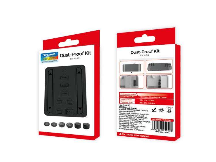DOBE Game Console Dust Plug + Joystick Cap Set, For Nintendo Switch 2