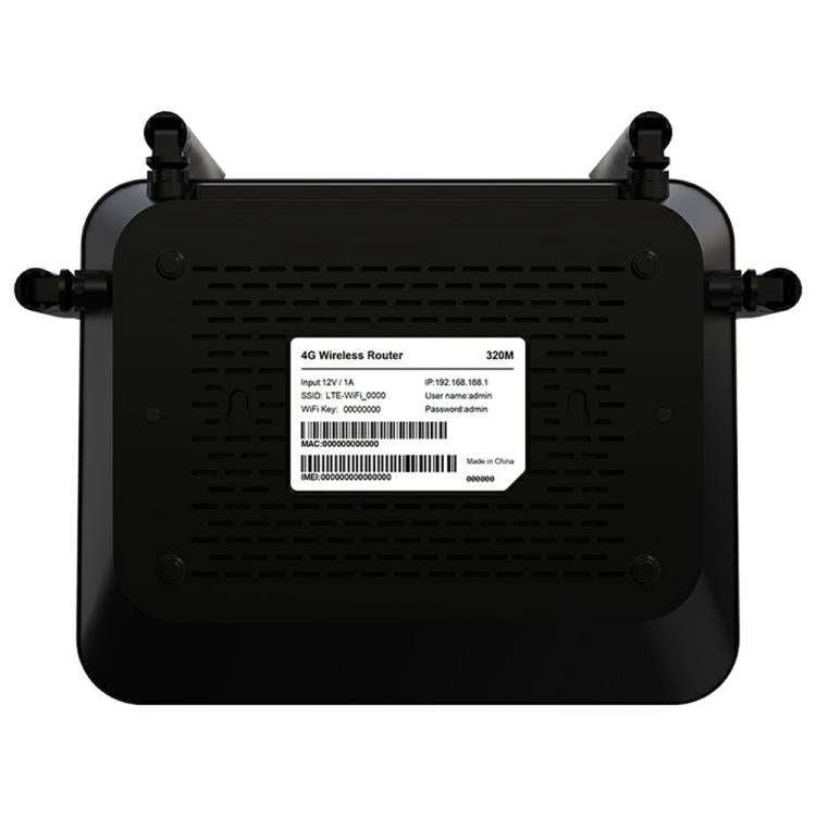 320M-E Eurasian Version Home Office Wireless Network WiFi CPE 3 Port SIM Card 4G LTE Router, US P...