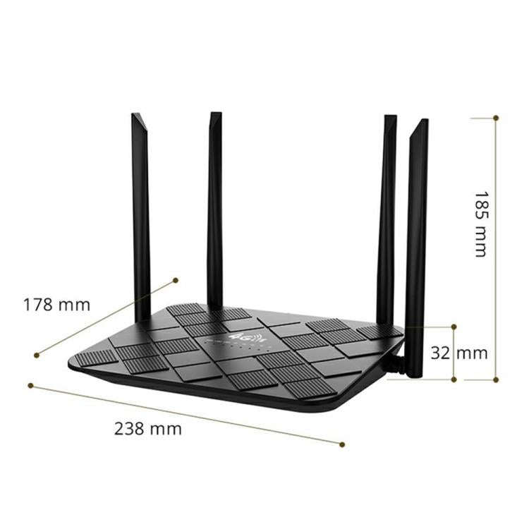 320M-E Eurasian Version Home Office Wireless Network WiFi CPE 3 Port SIM Card 4G LTE Router, US P...