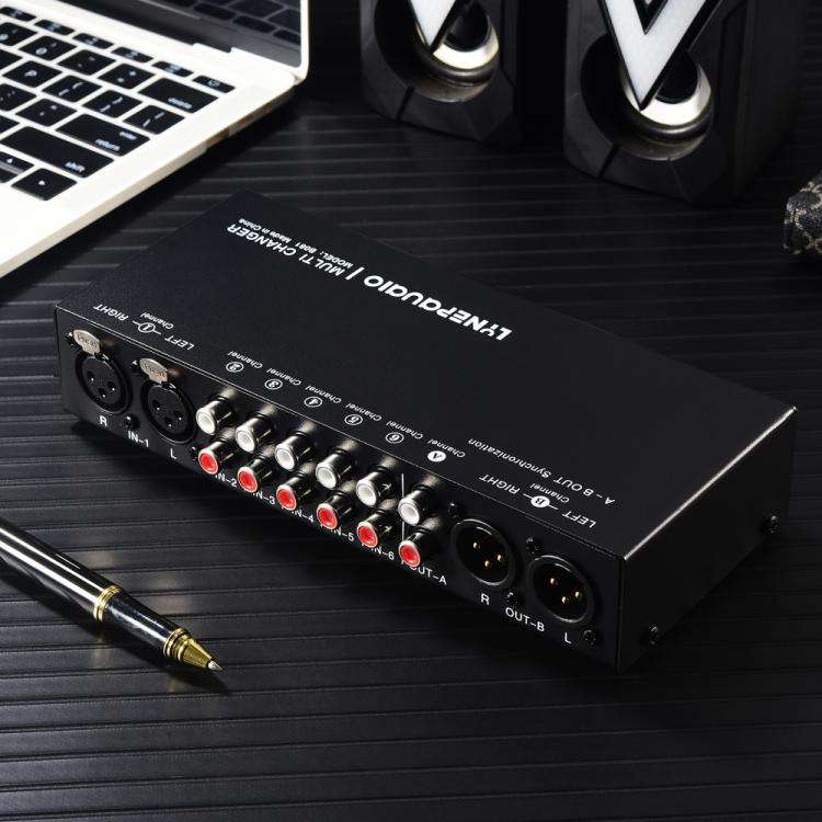 B081 6 Input 3 Outupt Audio Signal Selector Switcher Multi-channel Switcher, Fully Balanced Passi...