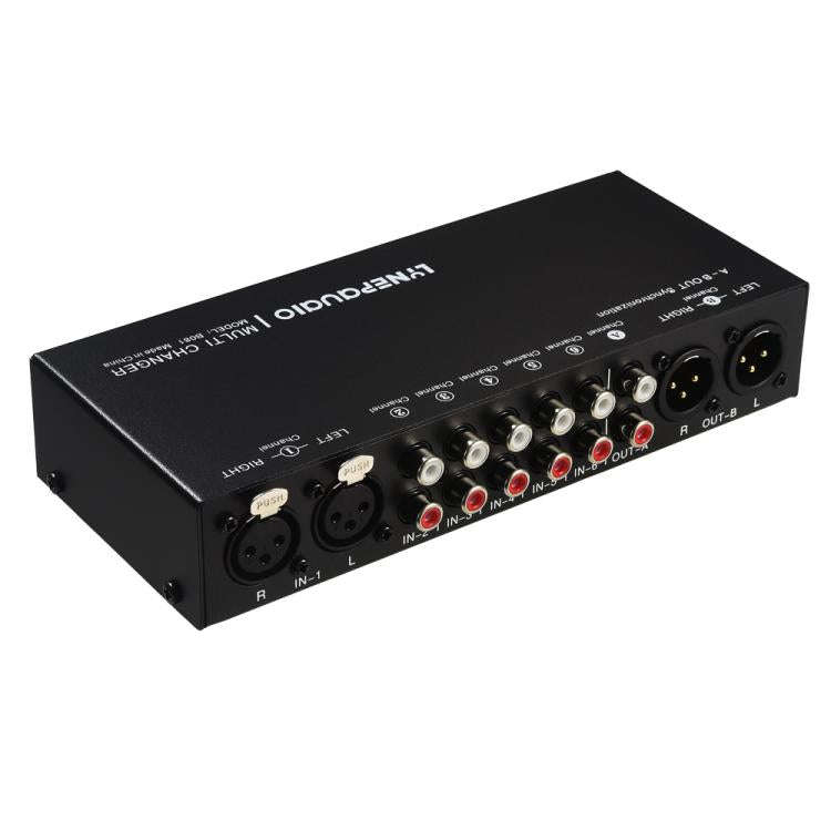 B081 6 Input 3 Outupt Audio Signal Selector Switcher Multi-channel Switcher, Fully Balanced Passi...