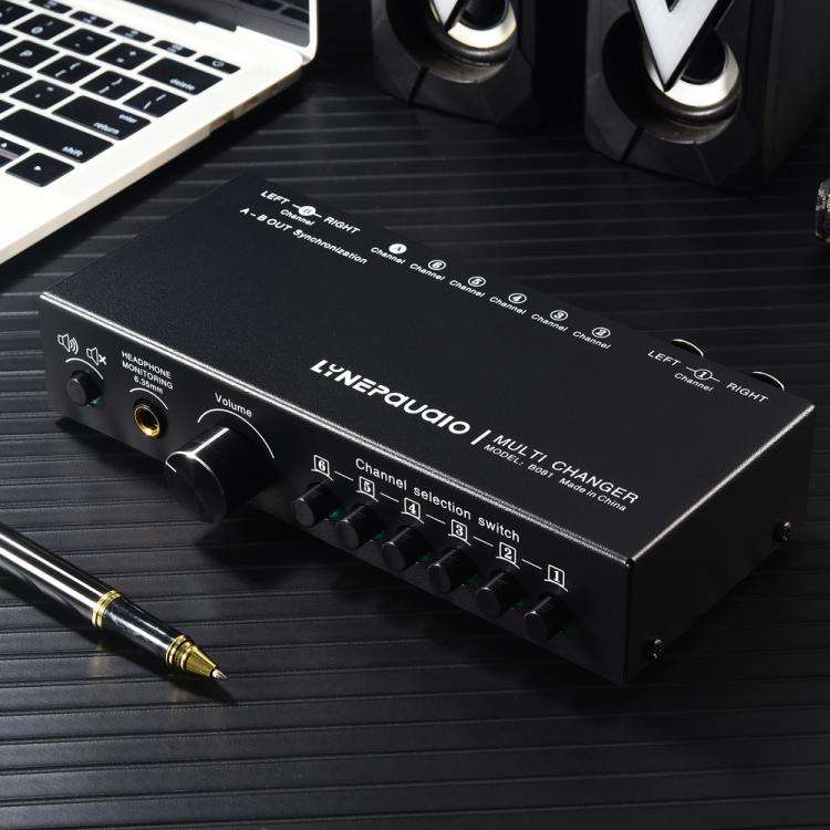 B081 6 Input 3 Outupt Audio Signal Selector Switcher Multi-channel Switcher, Fully Balanced Passi...