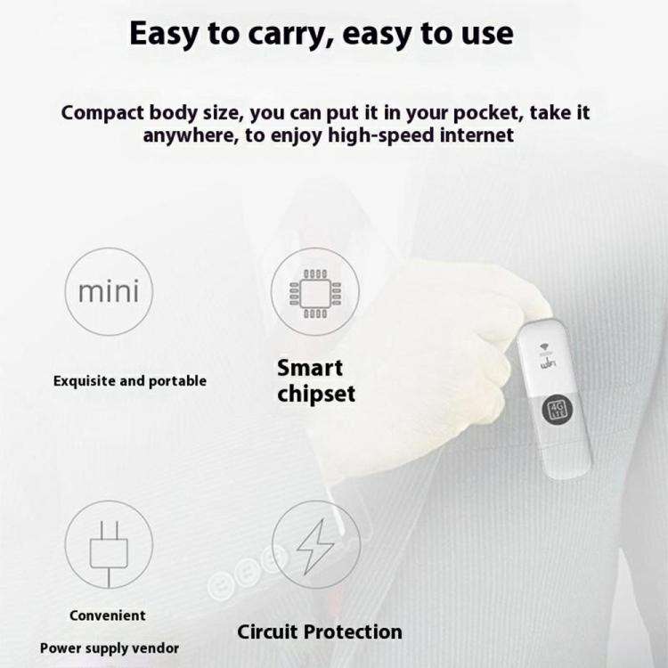 U6-E8 Eurasian Version SIM Card USB WiFi Dongle Travel Portable WiFi Hotspot 4G LTE UFI Modem