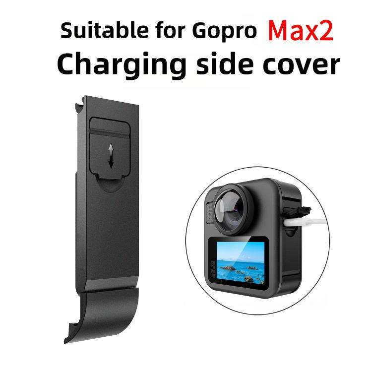 Plastic Battery Side Interface Cover, For GoPro MAX2 Side Cover