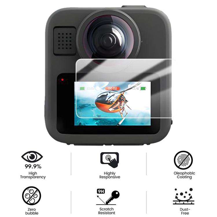 HD Tempered Glass Screen Protective Film, For GoPro MAX2 Screen Protective Film