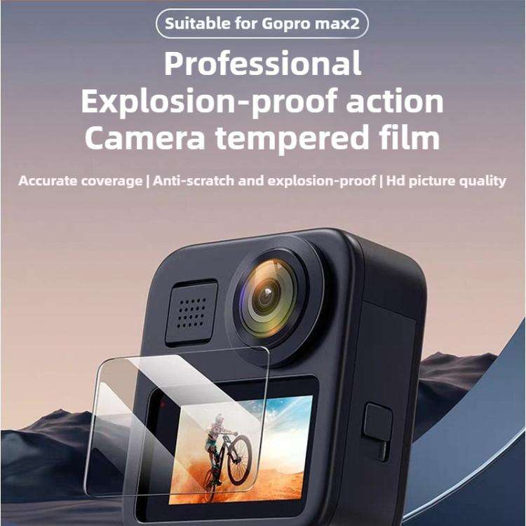 HD Tempered Glass Screen Protective Film, For GoPro MAX2 Screen Protective Film