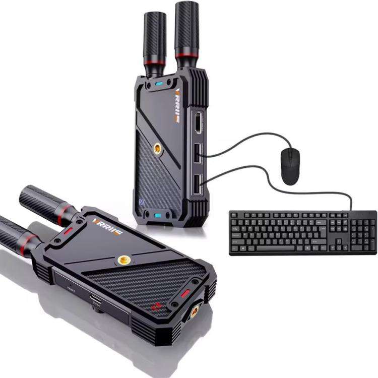VRRIIS 082K Support USB Keyboard Mouse 400m Wireless HD KVM Extender Video Transmitter Receiver, ...