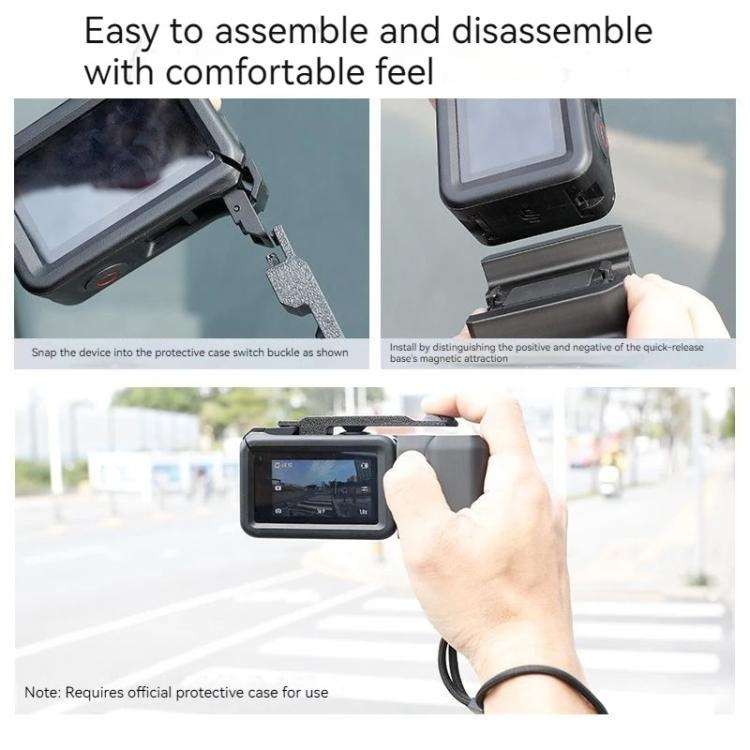 Magnetic Quick-Release Base Mount Grip, For DJI Osmo Action 5 Pro / 4 / 3
