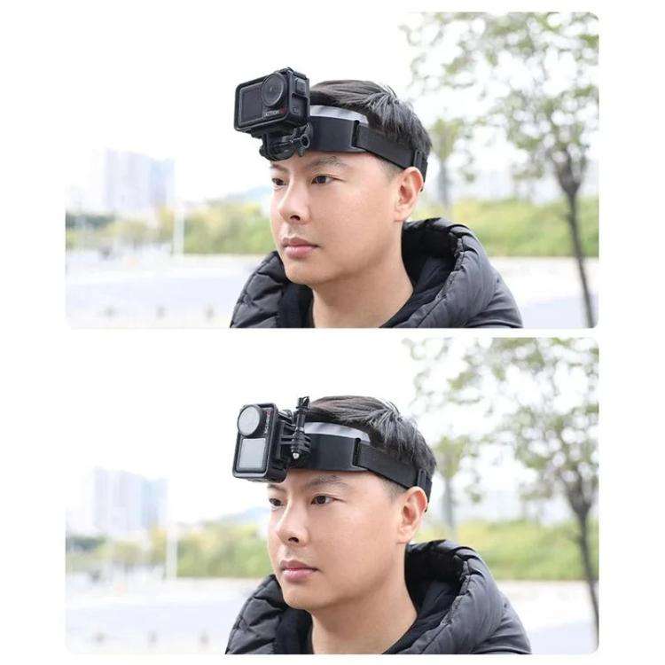 For DJI Action 5 Pro / 4 / 3 Hands-Free Driving Recorder & Sports Camera Mount Head Strap, Headba...