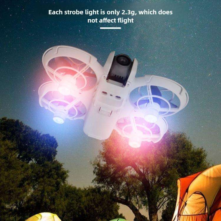 For DJI Neo 2 DJ-64 Mini Night Flight Cool Colored LED Flashlight, 2pcs, 4pcs