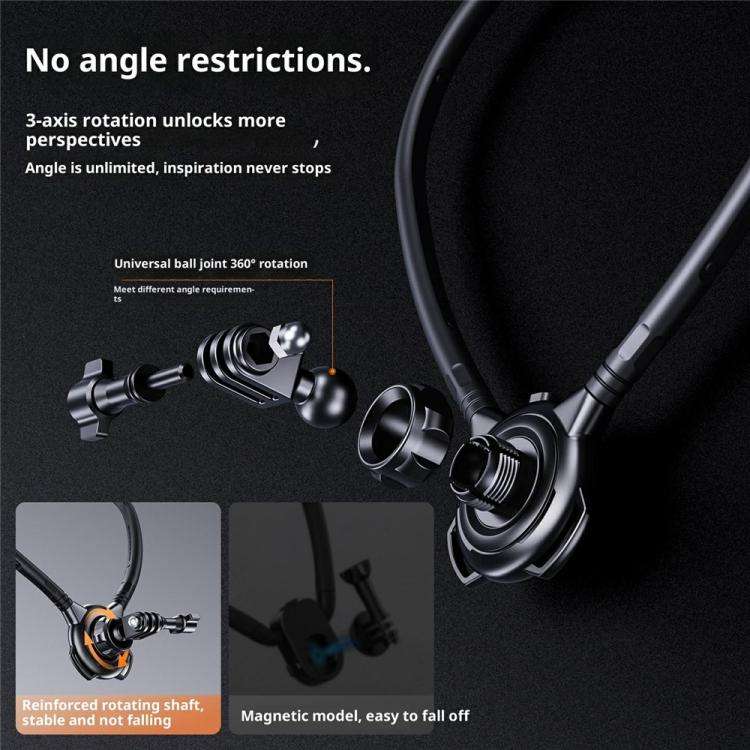 G01 Rotatable Neck Holder Bracket For DJI, GoPro, Insta360, and other Action Cameras, G01