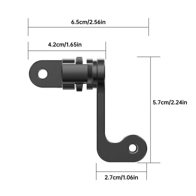 Centre Mounted Vertical Horizontal 360 Rotation Mount Adapter with Long Screw, For GoPro Action C...