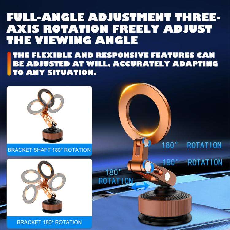 K7 Car Vacuum Suction Foldable Navigation Dashboard Magnetic Phone Holder, K7
