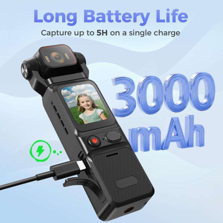 L18 Outdoor Recording Gyroscope Stabilization Camera 1.69 Inch Touch Screen 4K Wireless Action Ca...
