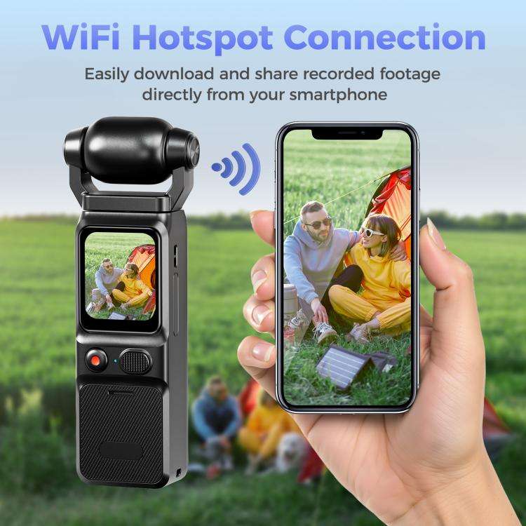 L18 Outdoor Recording Gyroscope Stabilization Camera 1.69 Inch Touch Screen 4K Wireless Action Ca...