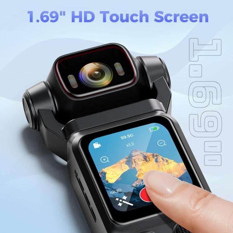L18 Outdoor Recording Gyroscope Stabilization Camera 1.69 Inch Touch Screen 4K Wireless Action Ca...