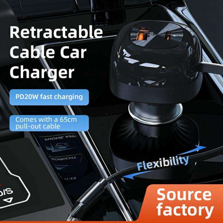 K10 Multi Port Fast Charging Cigarette Lighter PD 20W QC3.0 Dual Output Car Charger