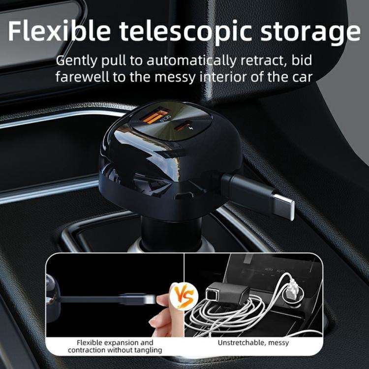 K10 Multi Port Fast Charging Cigarette Lighter PD 20W QC3.0 Dual Output Car Charger