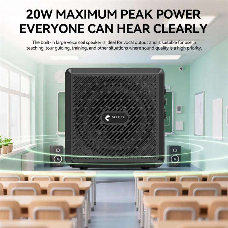 YANMAI K3 Pro Head-mounted Mic Teaching 2.4G Wireless Bluetooth Voice Amplifier System Mic